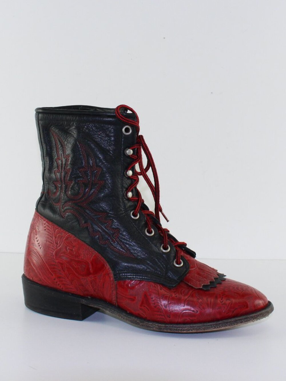Vintage Rocky Mountain USA Kiltie Western Boots (7.5 US)